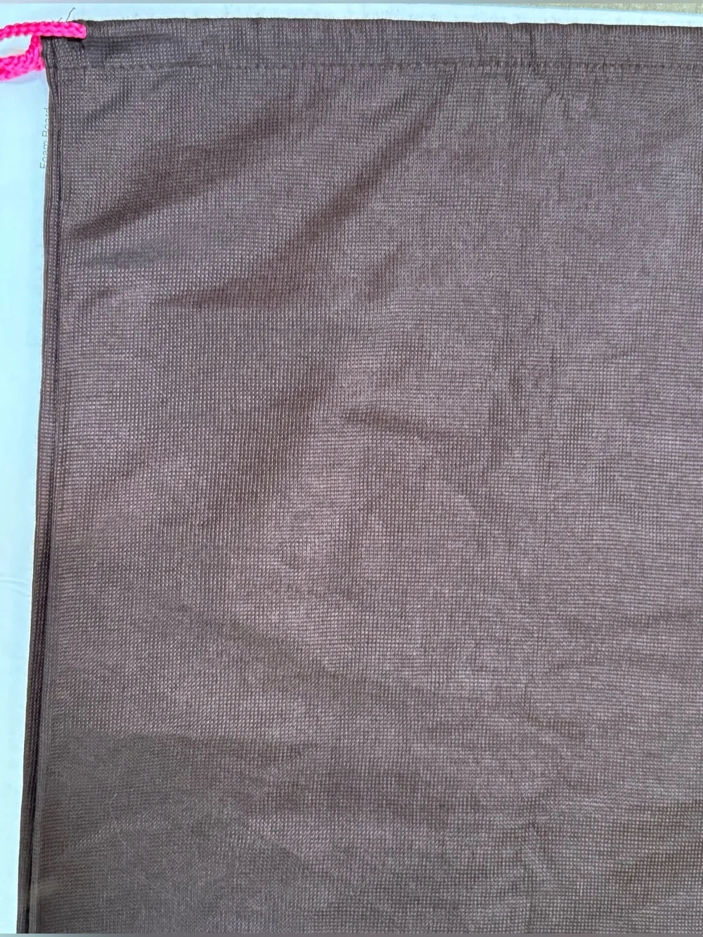 Kate Spade 19X27 Large Brown Dust Bag Pink Rope and floated back to the party